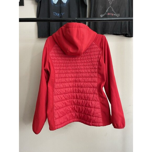 Women's Reebok Slim Fit Puffer Jacket With Insulated Sherpa Hood Size Large  - Picture 8 of 8